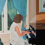 <I>Improvisation au Manoir</I>, acrylique, 30"x24"